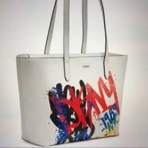 DKNY 1989 Graffiti Art Bryant Tote double strap